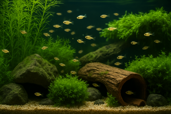 Aquarismo Sustentável: Montagem Ecológica de Aquários de Reprodução com Refúgios Naturais para Alevinos