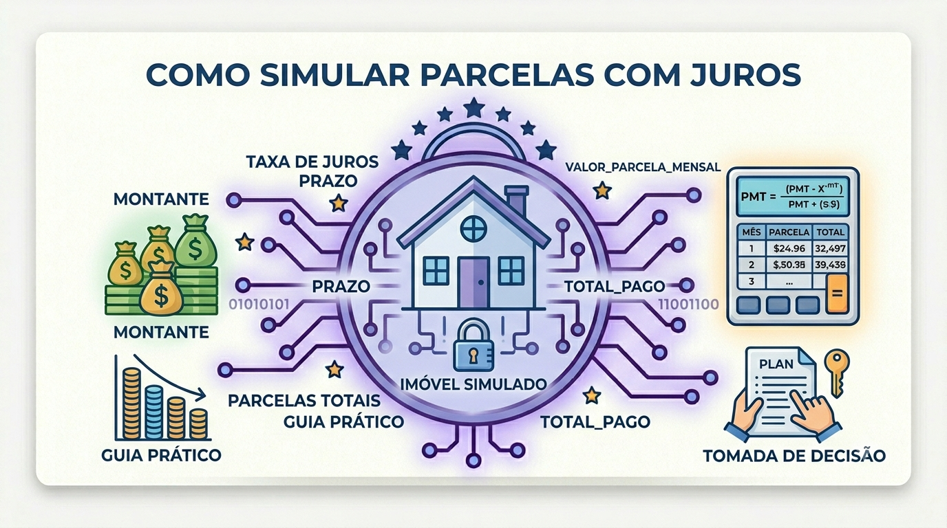 Como Simular Parcelas com Juros